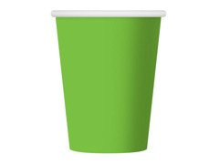 Kubeczki papierowe zielone - 250 ml - 6 szt.