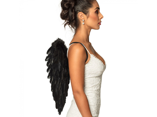 Skrzydła anioła czarne - 50 x 50 cm - 1 szt.