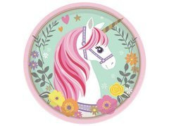 Dekoracyjny opłatek tortowy Jednorożec - 20 cm