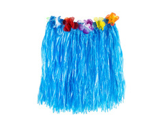 Spódniczka hawajska krótka niebieska - 40 cm - 1 szt.