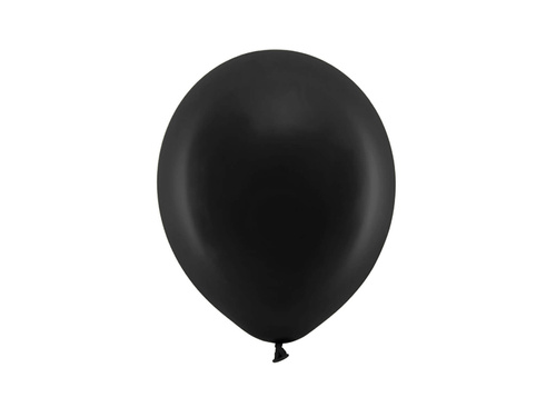 Balony Rainbow pastelowe czarne - 30 cm - 100 szt.
