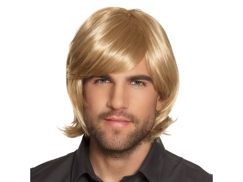 Blond peruka z grzywką - 1 szt.