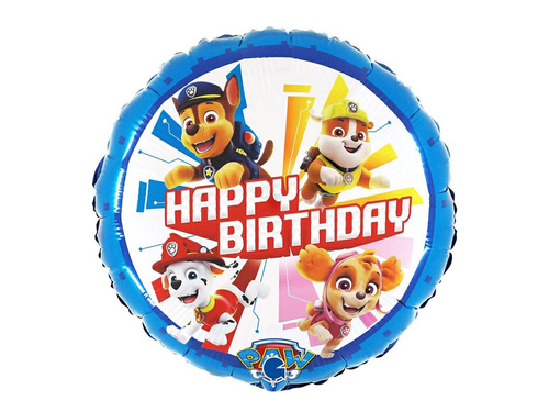 Balon foliowy Psi Patrol - 35 cm - 1 szt.