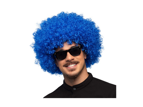 Peruka Afro Groove niebieska