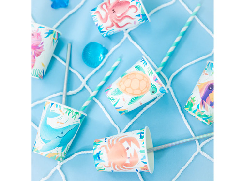 Kubeczki papierowe Ocean - 220 ml - 6 szt.