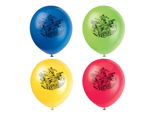 Balony lateksowe Justice League - 30 cm - 8 szt.