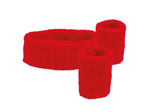 Opaski czerwone Disco lata 80-te - 3 szt.