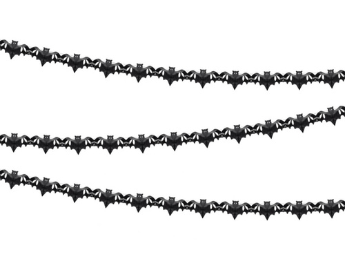 Girlanda bibułowa Nietoperze - 400 cm - 1 szt.