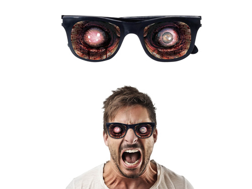 Okulary Zombie - 1 szt.