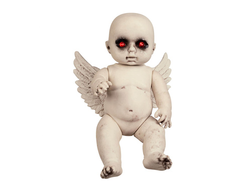 Dekoracja Aniołek ze świecącymi oczami - 30 cm - 1 szt.