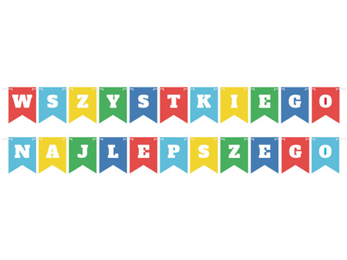 Baner urodzinowy Wszystkiego najlepszego - 2 szt.