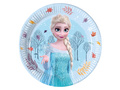 Talerzyki papierowe na urodziny Frozen - Kraina Lodu - 20 cm - 8 szt.