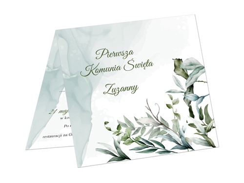 Zaproszenia personalizowane na I Komunię Świętą - 6 szt.