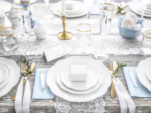 Pudełeczka dla gości ze złotymi gałązkami - 10 szt.