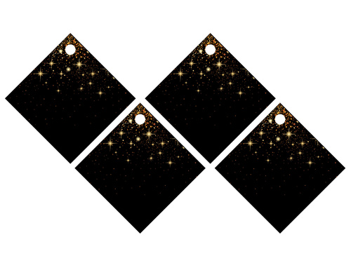 Zawieszki z wstążeczką na wódkę Sparkling - 12 szt.