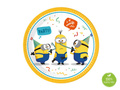 Talerzyki papierowe na urodziny Minionki - 23 cm - 8 szt.