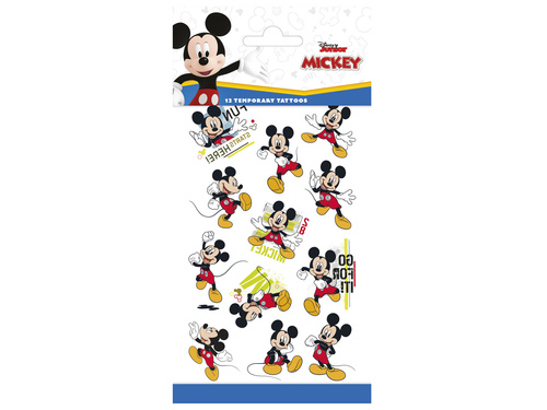 Tatuaże zmywalne Myszka Mickey - 12 szt.