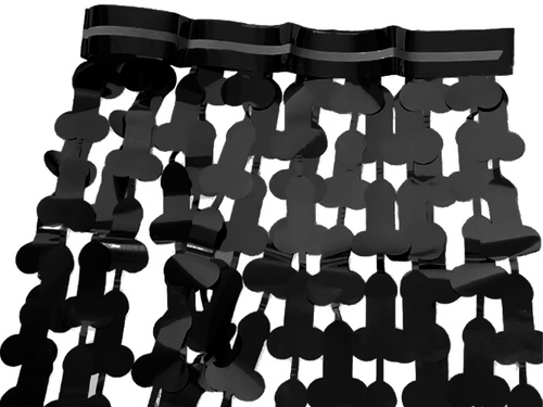 Kurtyna Peniski czarna - 100x200 cm - 1 szt.