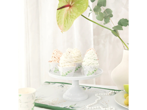 Foremki na babeczki z eukaliptusem - 6 szt.