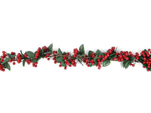 Girlanda bożonarodzeniowa z jarzębiną - 120 cm - 1 szt.