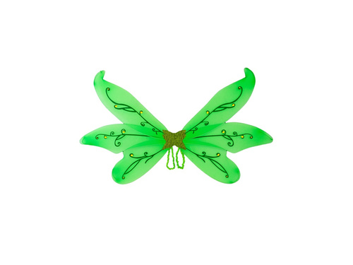 Zielone skrzydła Maxi z kryształkami 125×72 cm