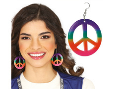 Kolczyki Pacyfka kolorowe - 1 para