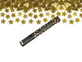 Tuba strzelająca - złote gwiazdki metaliczne - 40 cm - 1 szt.