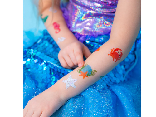 Tatuaże zmywalne Ocean - 21 szt.
