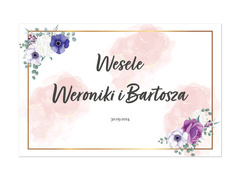Plakat Weselny personalizowany - 60x40 cm