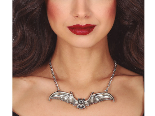 Naszyjnik z nietoperzem na Halloween - 1 szt.