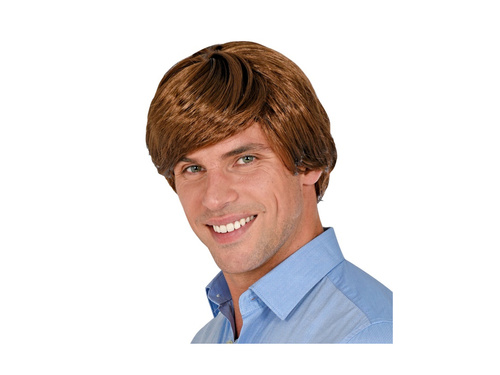 Brązowa peruka dla mężczyzny