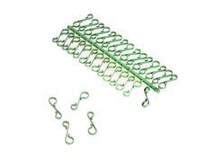 Haczyki plastikowe zielone do ozdób - 60 szt.