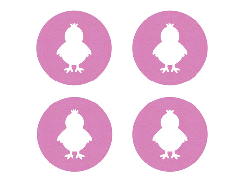 Podstawka pod kubek - Kurczaczek - 10 cm - 4 szt.