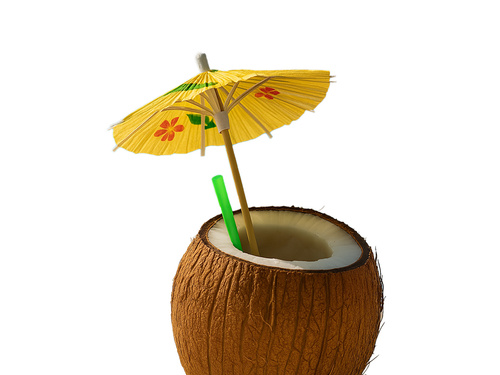 Parasolki papierowe do drinków - 10 cm - 100 szt.