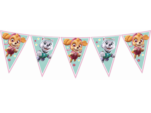 Baner flagi Psi Patrol Skye i Everest - 230 cm - 1 szt.