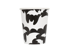 Kubeczki papierowe na Halloween Nietoperze - 266 ml - 8 szt.