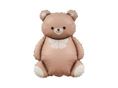 Balon foliowy Miś brązowy - 65x47cm - 1 szt.