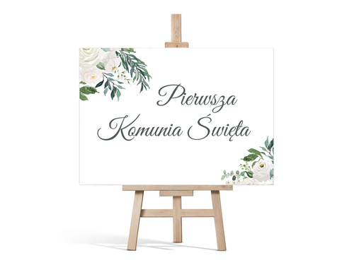 Plakat komunijny - I Komunia Święta - 68x48 cm