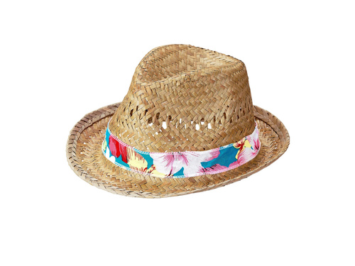Kapelusz hawajski słomkowy - 1 szt.