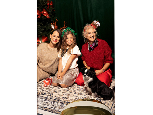 Opaska Babeczka z jemiołą - 19x19cm - 1 szt.