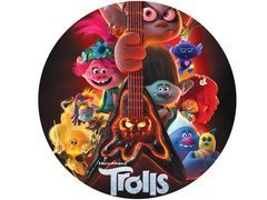 Dekoracyjny opłatek tortowy Trolle 2 World Tour - 20 cm