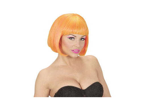 Peruka Valentina neonowy pomarańcz i żółty – miks