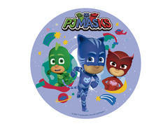 Dekoracyjny opłatek tortowy Pidżamersi - 15,5 cm - 1 szt.