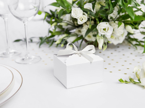 Tasiemka satynowa, biała, 12 mm / 25 m, 1 szt.