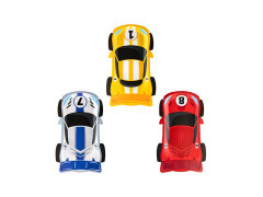 Talerzyki papierowe na urodziny Wyścigówki - 23 x 13 cm - 6 szt.