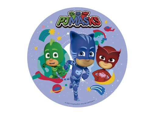 Dekoracyjny opłatek tortowy Pidżamersi - 15,5 cm - 1 szt.