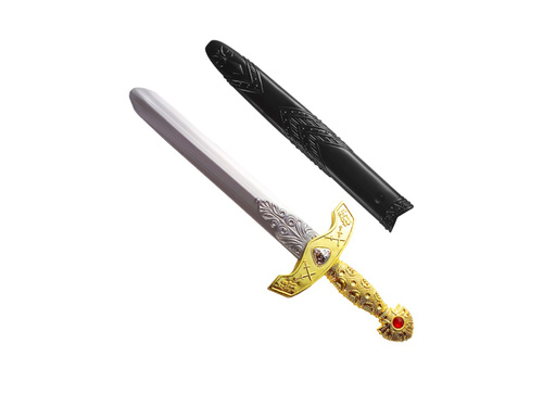 Miecz królewski z kamieniami i pochwą - 45 cm