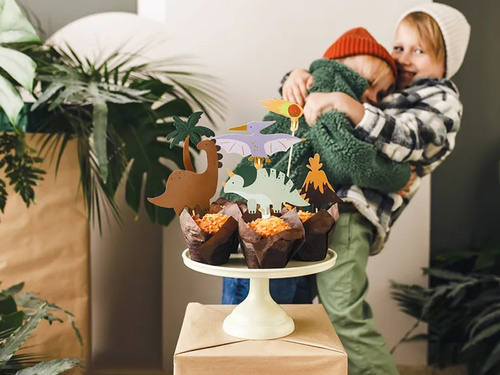 Pikery na tort Dinozaury - 6 szt.