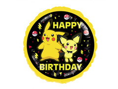 Balon foliowy Pikachu Pokemon - 43 cm - 1 szt.