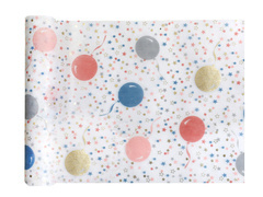 Bieżnik urodzinowy Baloniki - 27 cm x 3 m - 1 szt.